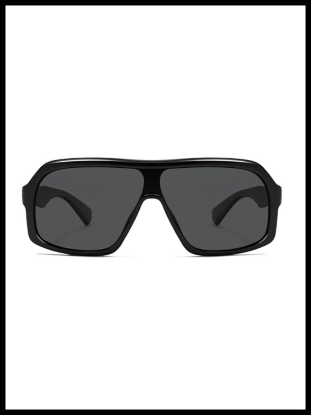 Oversized Square Aviator Polarized Sunglasses for Women Men UV400